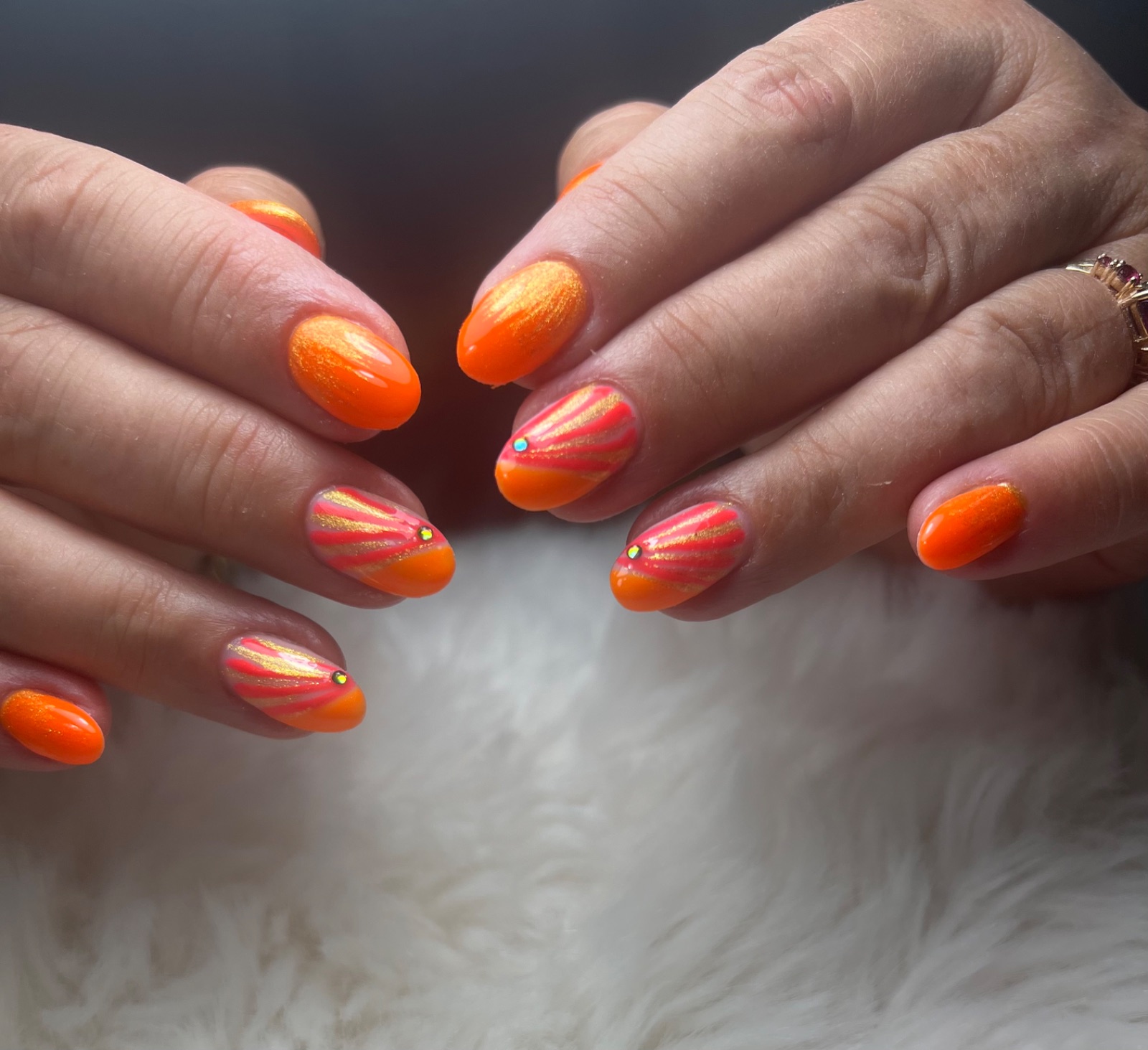 Réalisation en onglerie — L'atelier Harmo'nails, Parempuyre